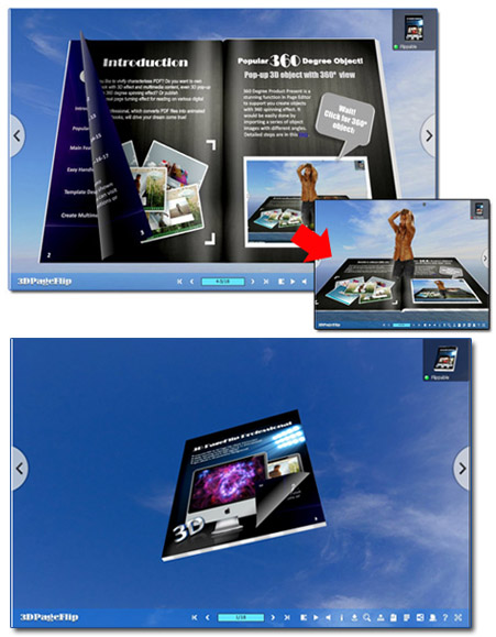 3D Page Flip eBook
