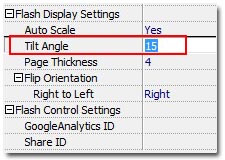 change tilt angle