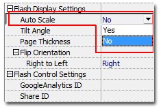 auto scale in 3D eBook