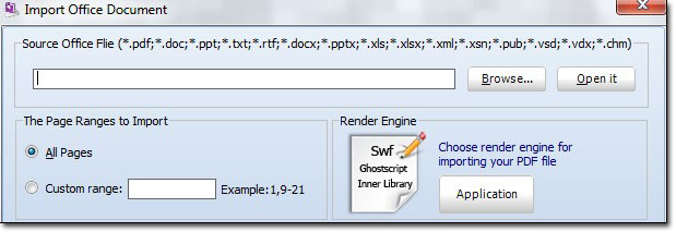  Click import Office in the Home panel