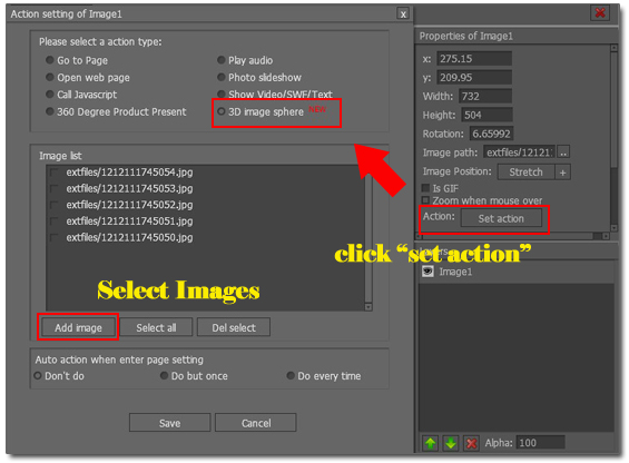 Add images for the sphere