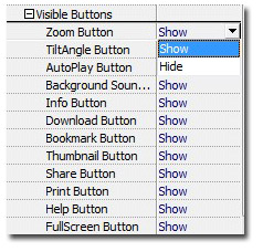 3d page flip book tool bar