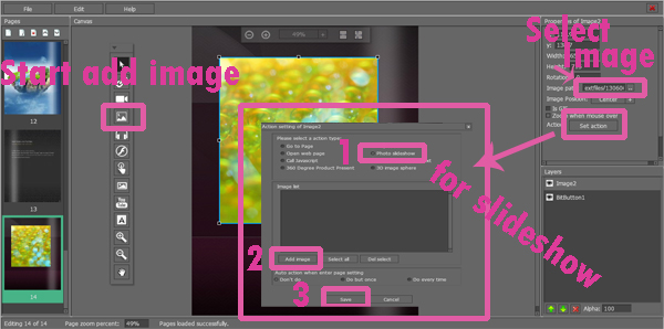 how-to-embed-image-photo-slideshow-in-3d-Flash-magazine