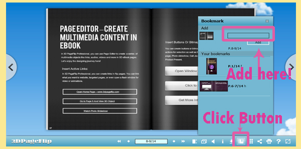 how-to-use-bookmark-in-3d-flipbook
