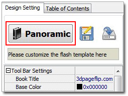 Click “Theme” in the design setting panel