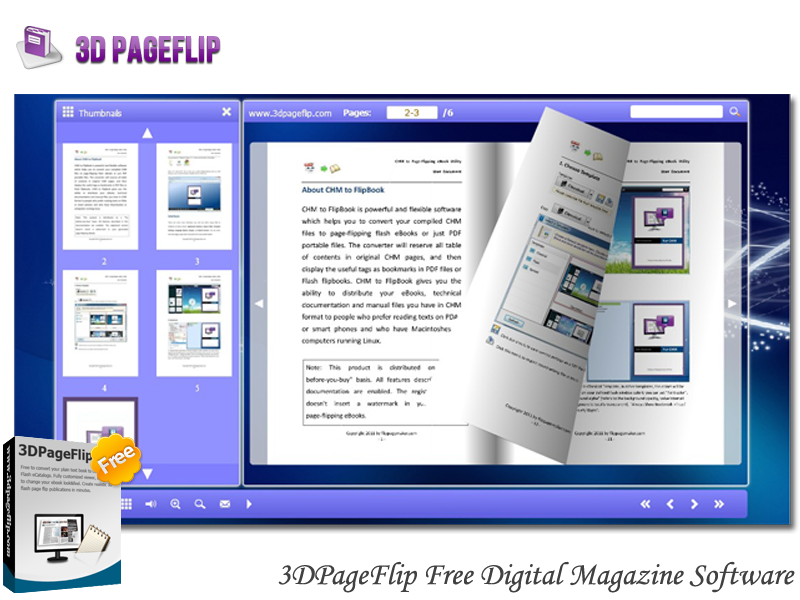 3DPageFlipFree Digital Magazine Software 1.0 full