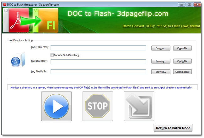 watch folder for dc to flash
