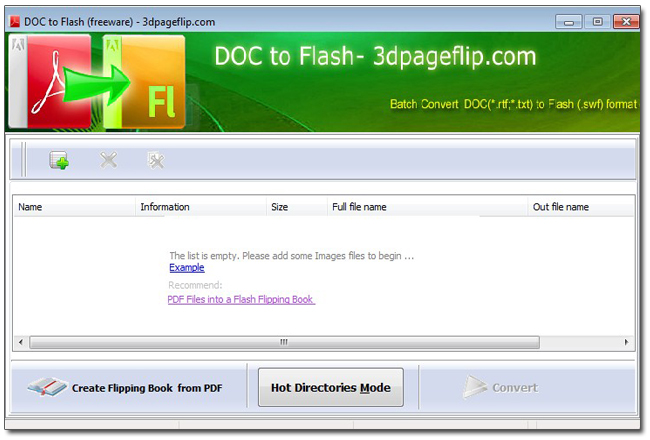 batch convert for doc to flash