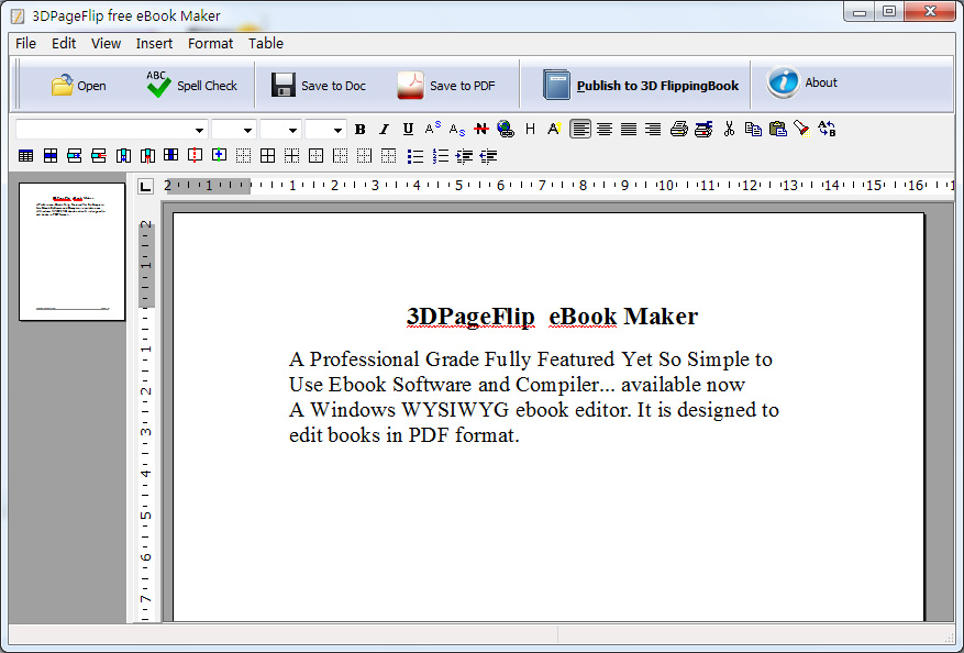 Windows 8 3DPageFlip eBook Maker - freeware full