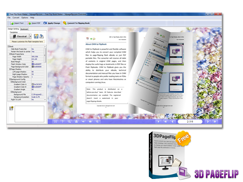 3DPageFlip Free Flip Book Maker software