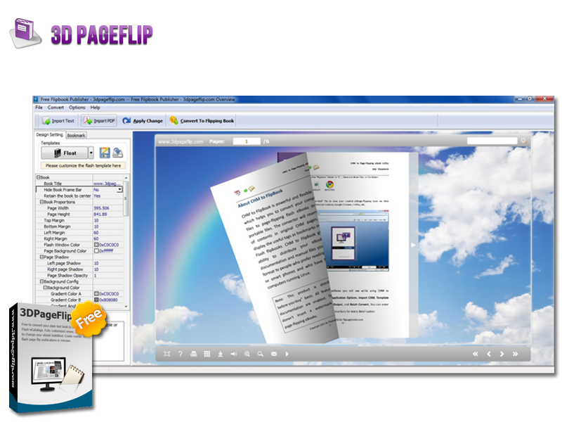 3DPageFlip Free Flipbook Publisher 1.0 full