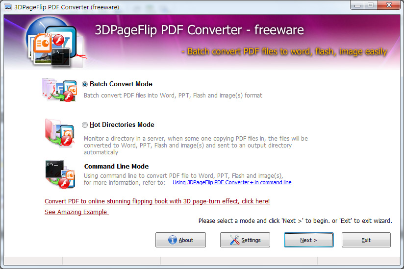 Windows 8 3DPageFlip PDF Converter - freeware full