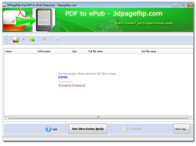 batch convert PDF to ePub