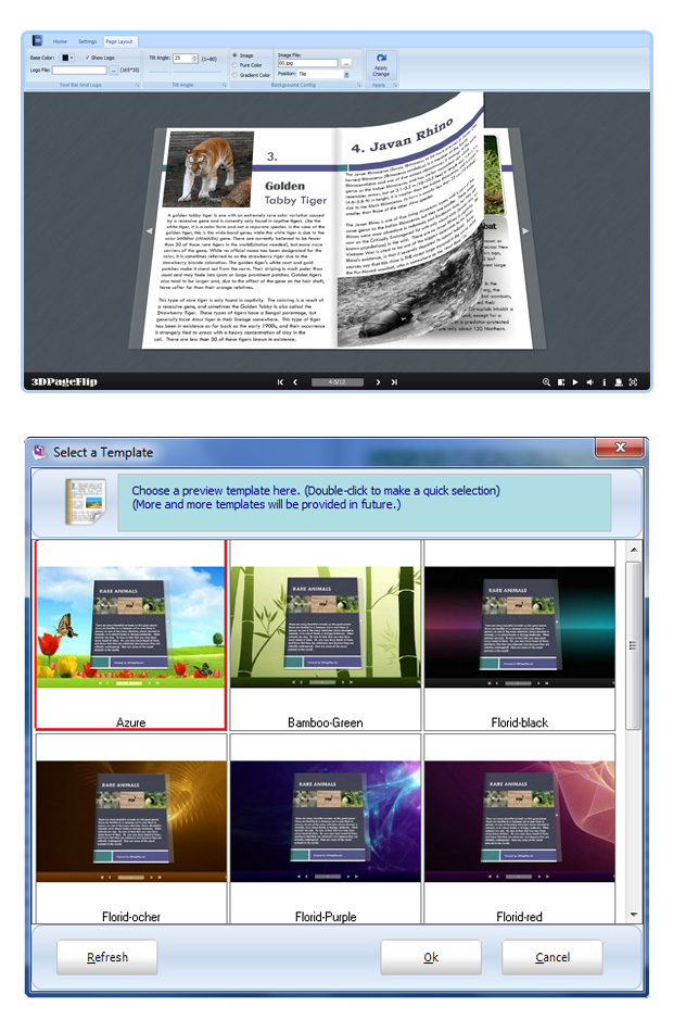 Freeware Pdf To Flash Flip Book With Page Turn Effect 3dpageflip Com