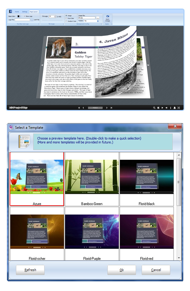 screenshots for FlipBook maker