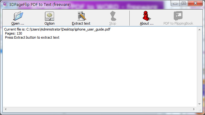 Windows 8 3DPageFlip PDF to Text - freeware 1.9 full Windows 8 3DPageFlip PDF to Text - freeware full