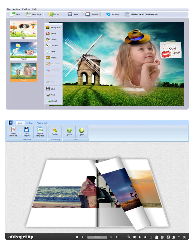 Windows 8 3DPageFlip for Album full