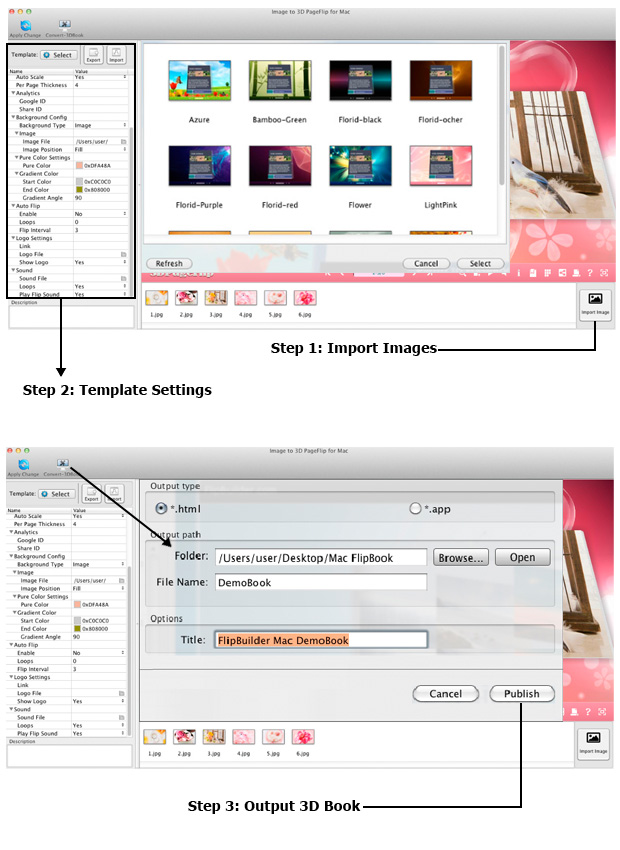steps_of_using_image_to_flipbook_mac