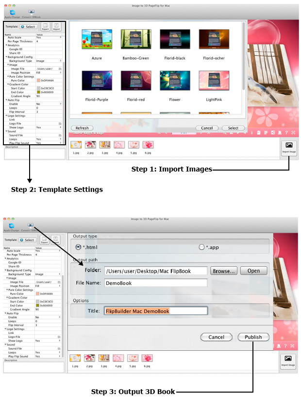 steps_of_using_image_to_flipbook_mac