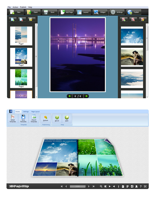 screenshots for FlipBook maker