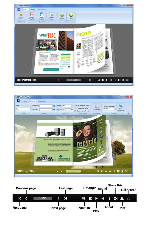3DPageFlip Printer software