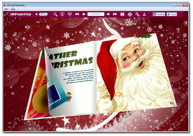 Christmas 3D flipbook