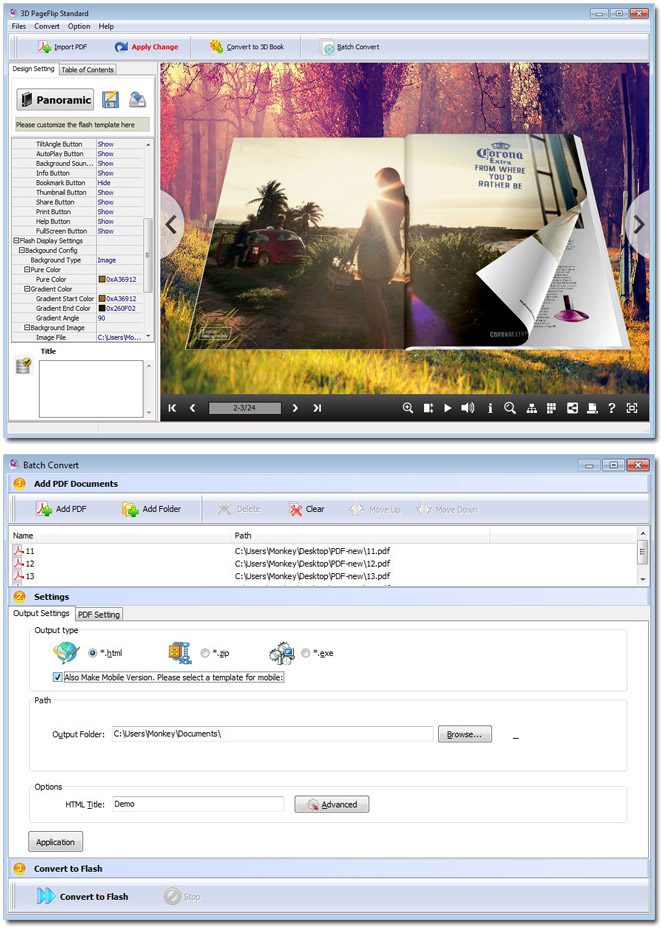 3DPageFlip for OpenOffice - freeware 1.7 full