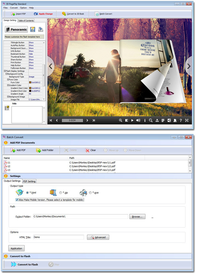 3DPageFlip Standard 2.9 screenshot