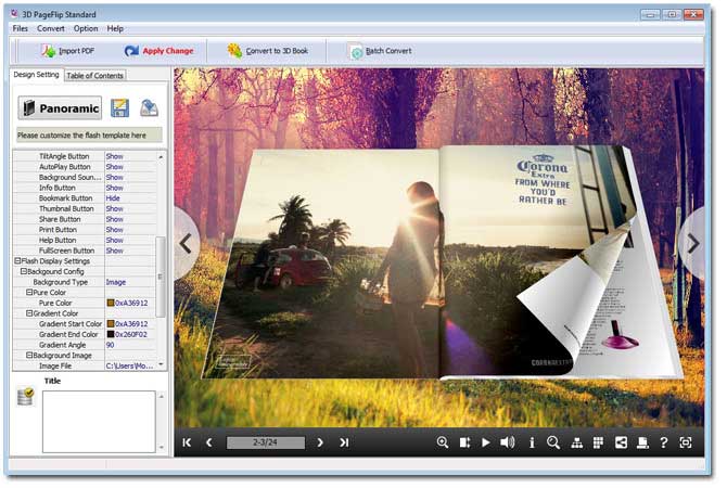 3D PageFlip Standard