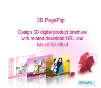Design 3D Digital Product Brochure with Related Download URL