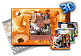 Abstract Painting 3D Page Flip Theme