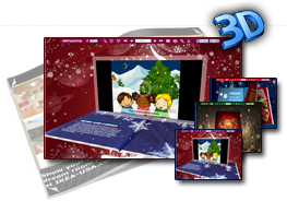Christmas Tree Theme for 3D Flip Magazine