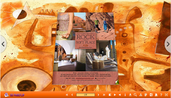 Abstract Painting 3D Page Flip Theme screenshot Abstract Painting 3D Page Flip Theme screenshot