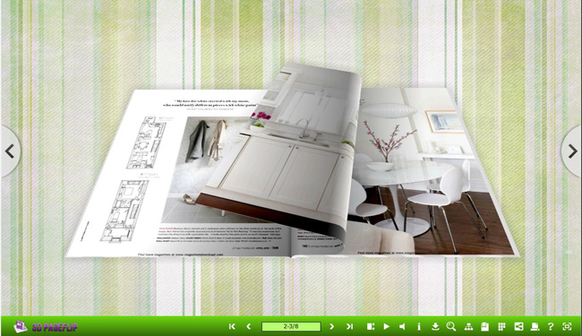 Briefness Theme for 3D Page Flip Book