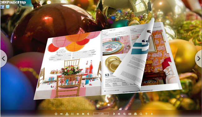 Colorful Theme for 3D PageFlip eBook 