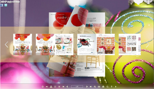 Colorful Theme for 3D PageFlip eBook 