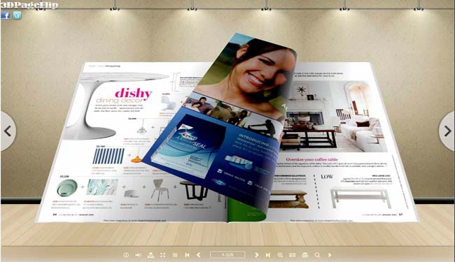 Exhibit Mode Style for 3D eBook Theme