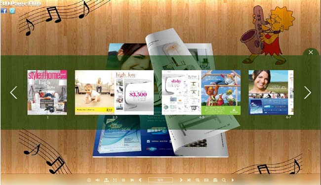 Exhibit Mode Style for 3D eBook Theme