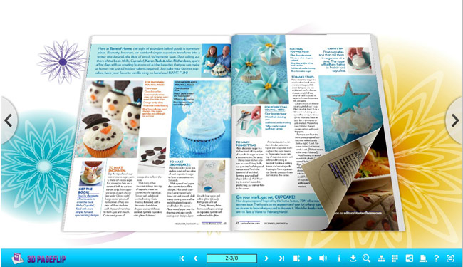 Joyful templates for 3D Page flip book