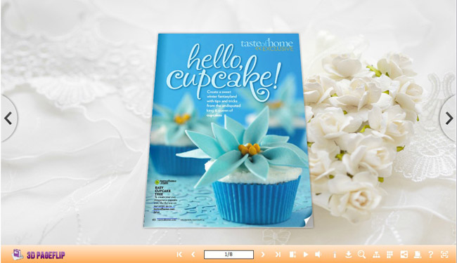 Joyful templates for 3D Page flip book