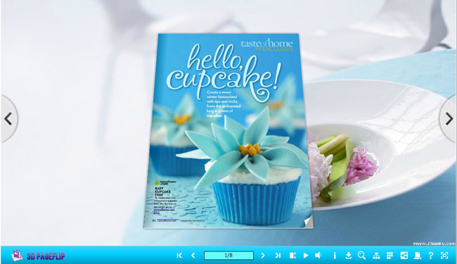 Joyful templates for 3D Page flip book