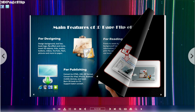 Lines Themes for 3D eBook 