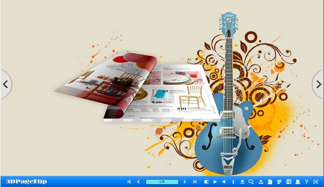 Musical Theme for 3D Page Flip eBook

