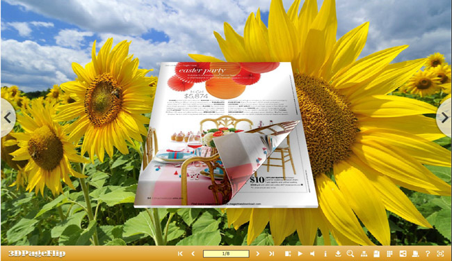 3D Page Flip eBook Optimism Theme