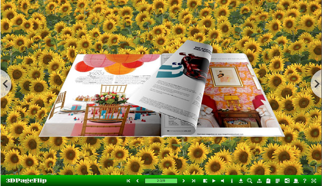 3D Page Flip eBook Optimism Theme