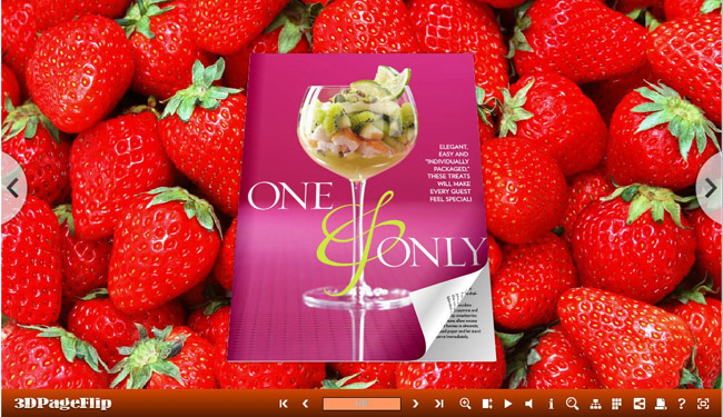 Strawberry Templates for 3D Pageflip Book