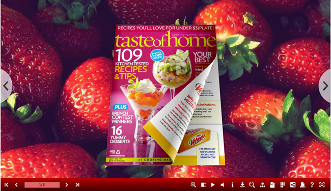 Strawberry Templates for 3D Pageflip Book