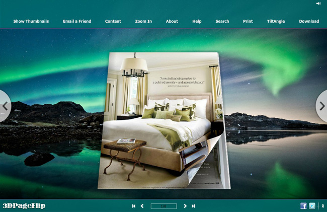 Windows 7 Aurora Style Theme for 3D Book 1.0 full