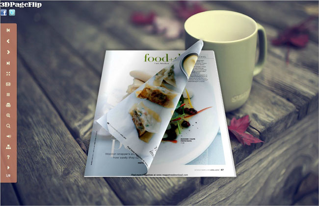 Cozy Style Theme for 3D Page Turning Book