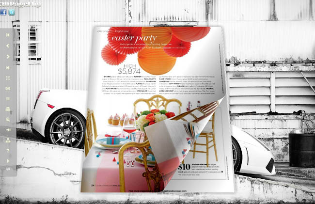 Top Cars Style Theme for 3D Page Turning Book